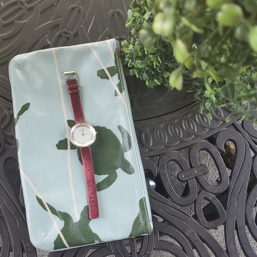 Skagen Red Crystal Cut Watch